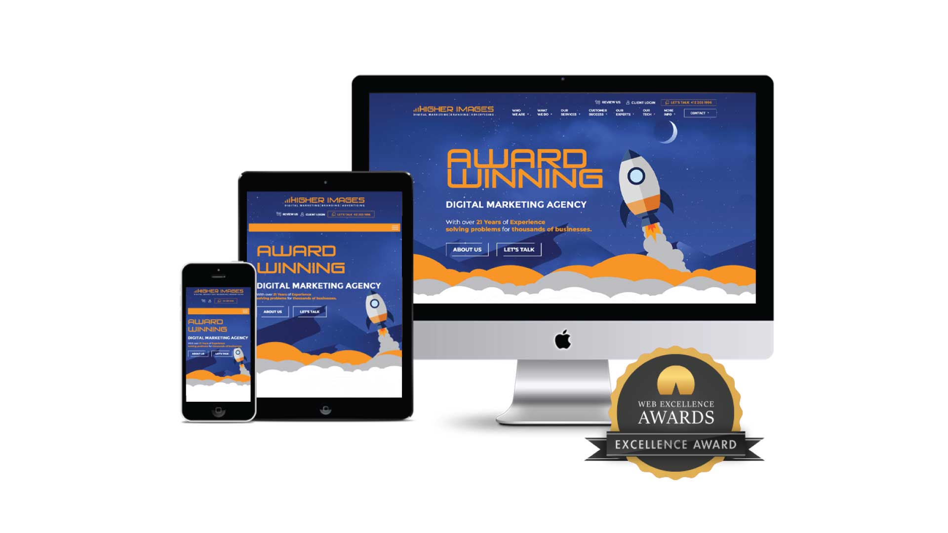 Higher Images recognized for the second time in a prestigious web design award