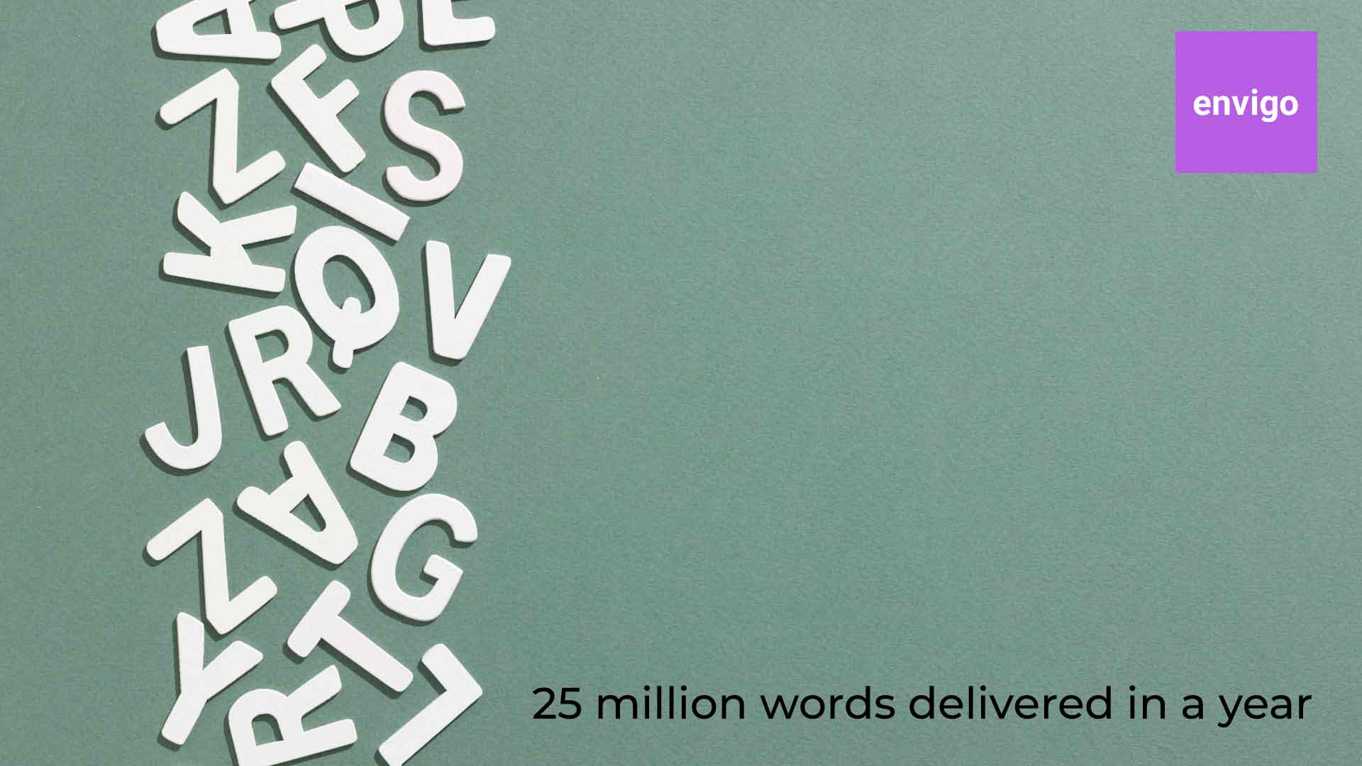 Envigo celebrates 25 million words delivered in a year