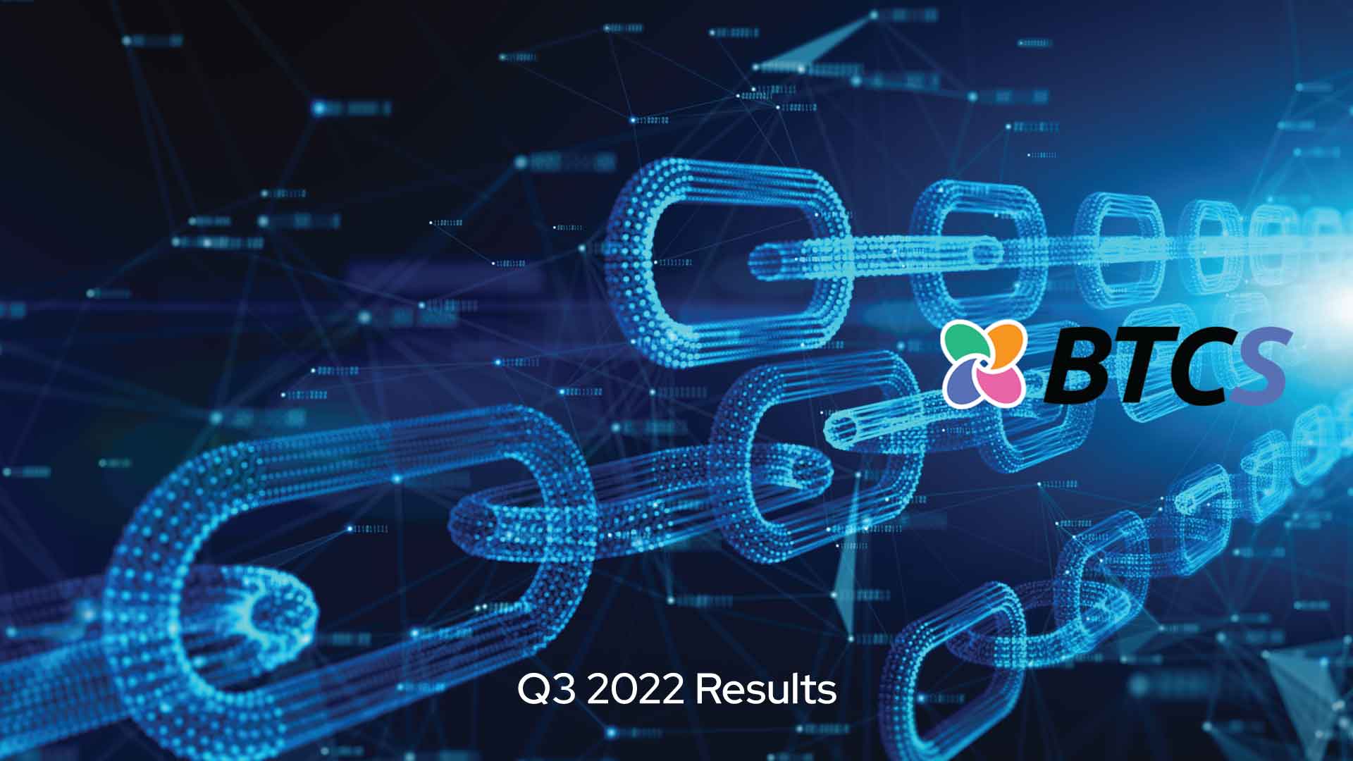 BTCS Reports Q3 2022 Results