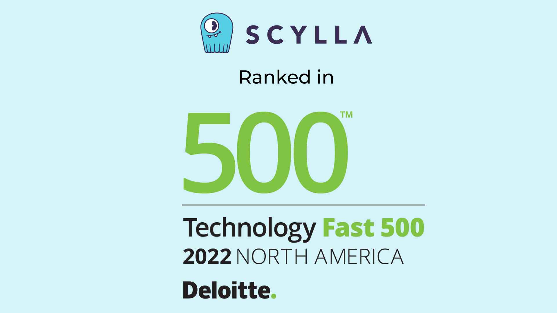 ScyllaDB Ranked as one of the Fastest-Growing Company in North America on the 2022 Deloitte Technology Fast 500™