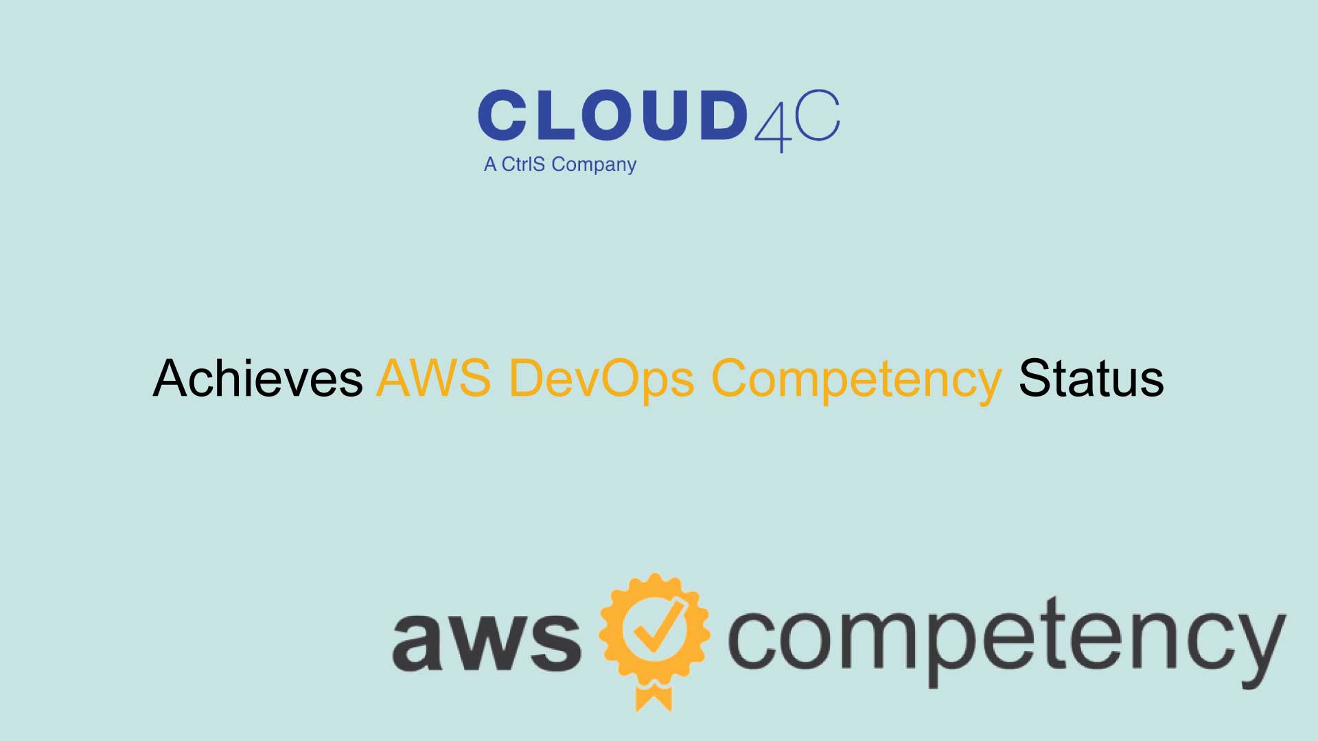 Cloud4C Achieves AWS DevOps Competency Status