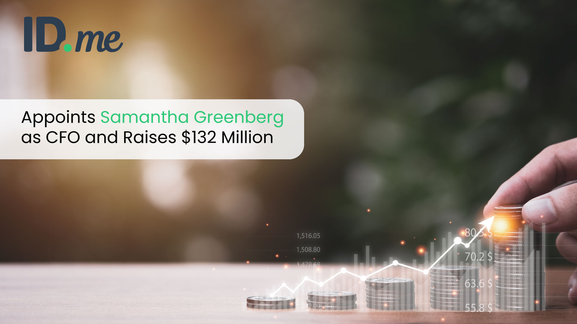 ID.me Appoints Samantha Greenberg as Chief Financial Officer and Raises $132 Million in Series D Funding