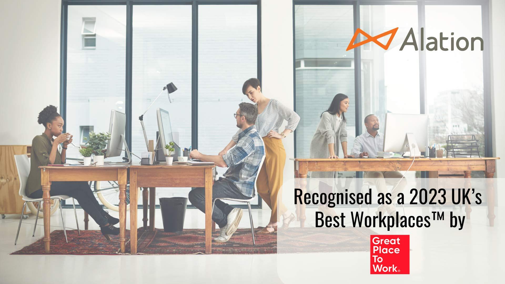 Alation Named One of UK’s Best Workplaces™ by Great Place to Work®