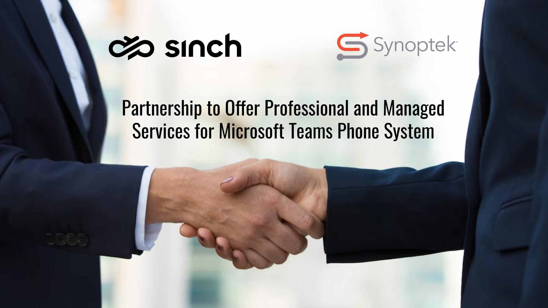 Sinch announces Microsoft Teams professional and managed services partnership with Synoptek