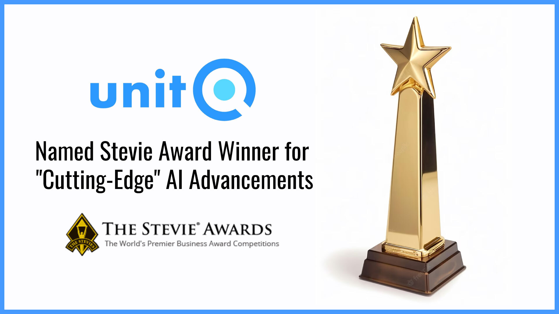 Customer Feedback Platform unitQ Named Stevie Award Winner for 