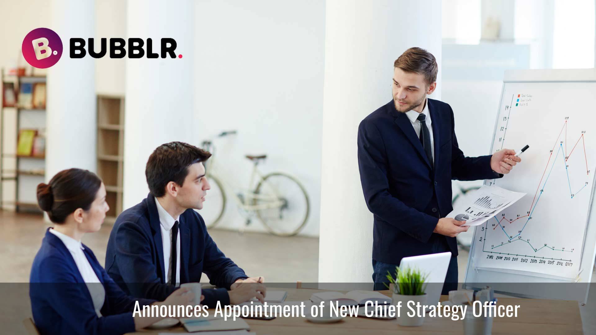 Bubblr Announces the Appointment of Our New Chief Strategy Officer: Professor Paul J. Morrissey C.Eng., FIET, FBCS, FRSA
