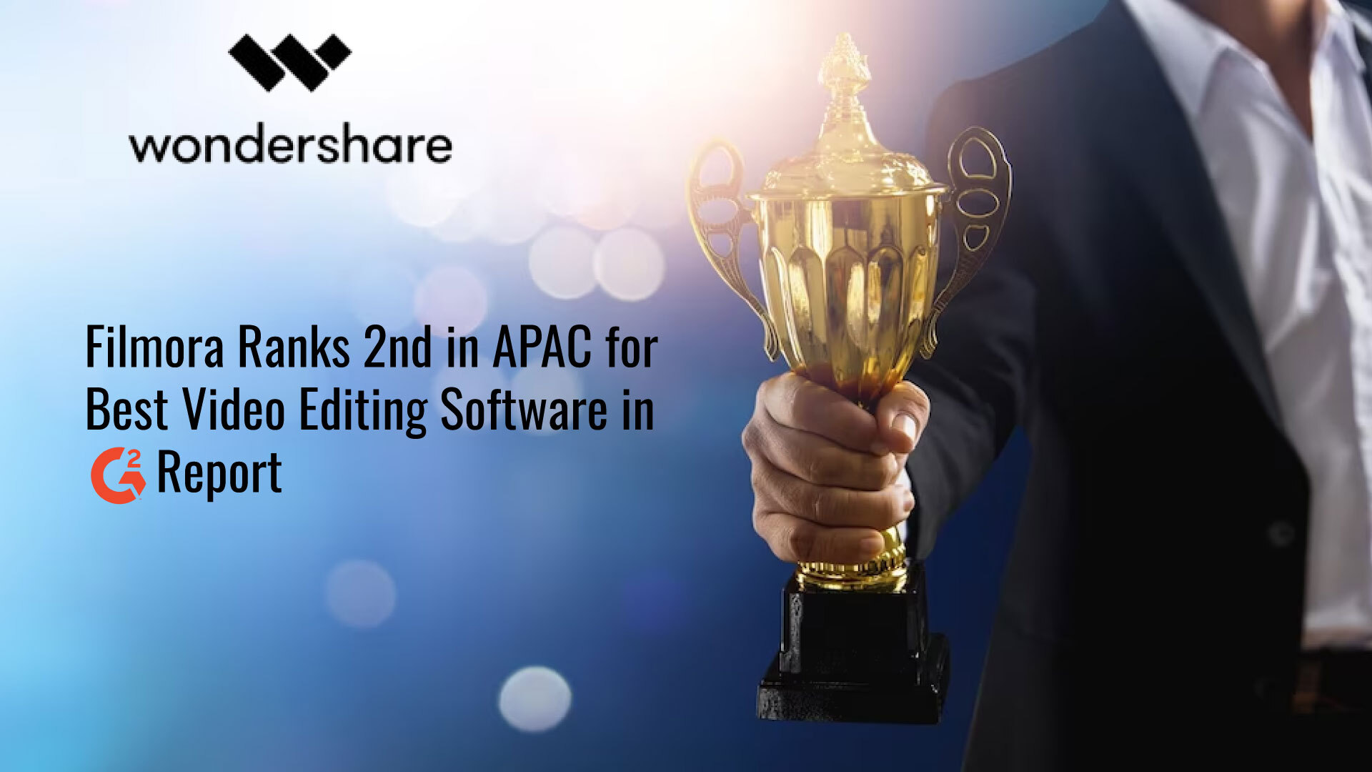 Wondershare Filmora Ranked Second in APAC for Best Video Editing Software in the Latest G2 Report