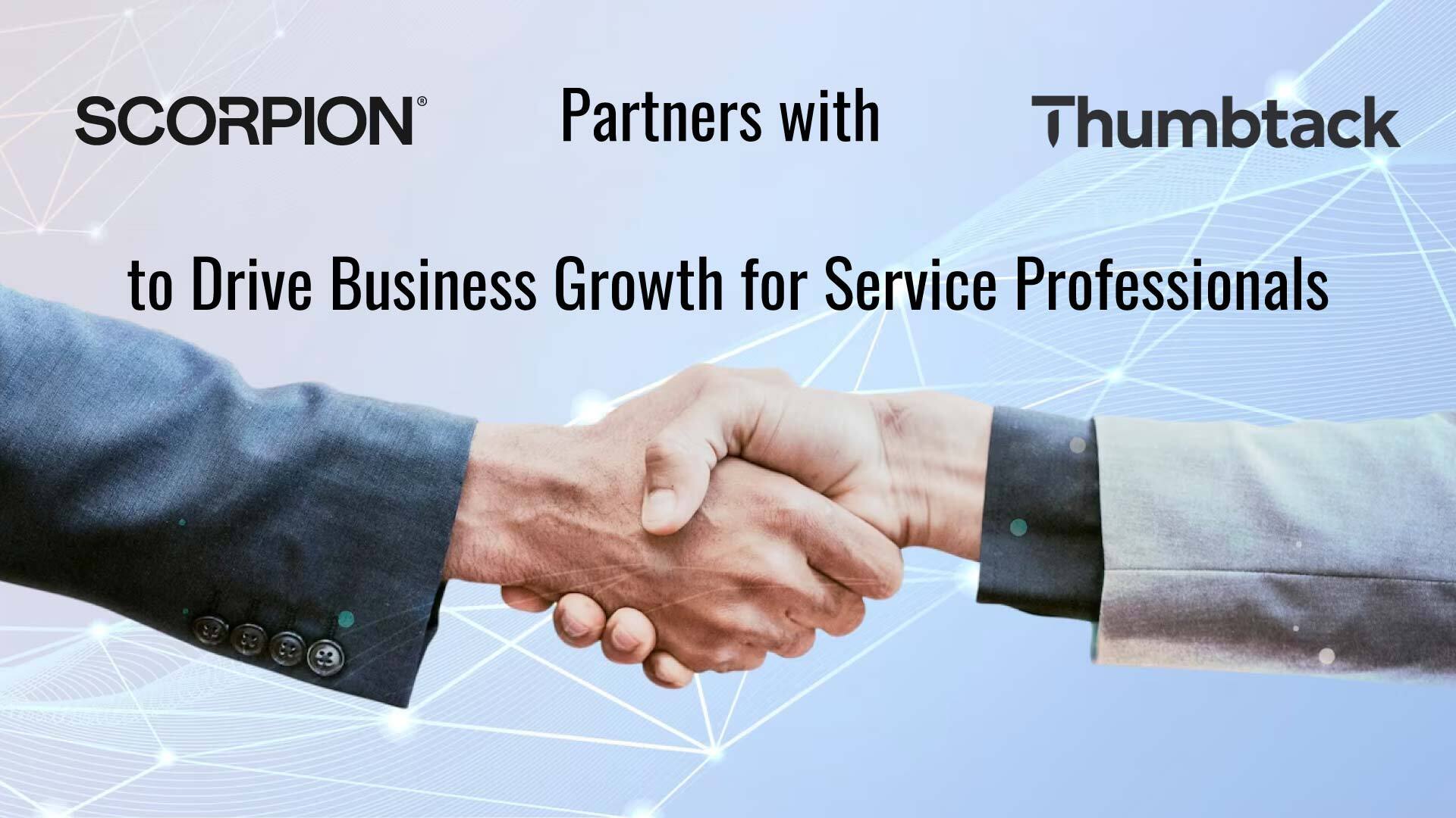 Scorpion Partners with Thumbtack to Drive Business Growth for Service Professionals