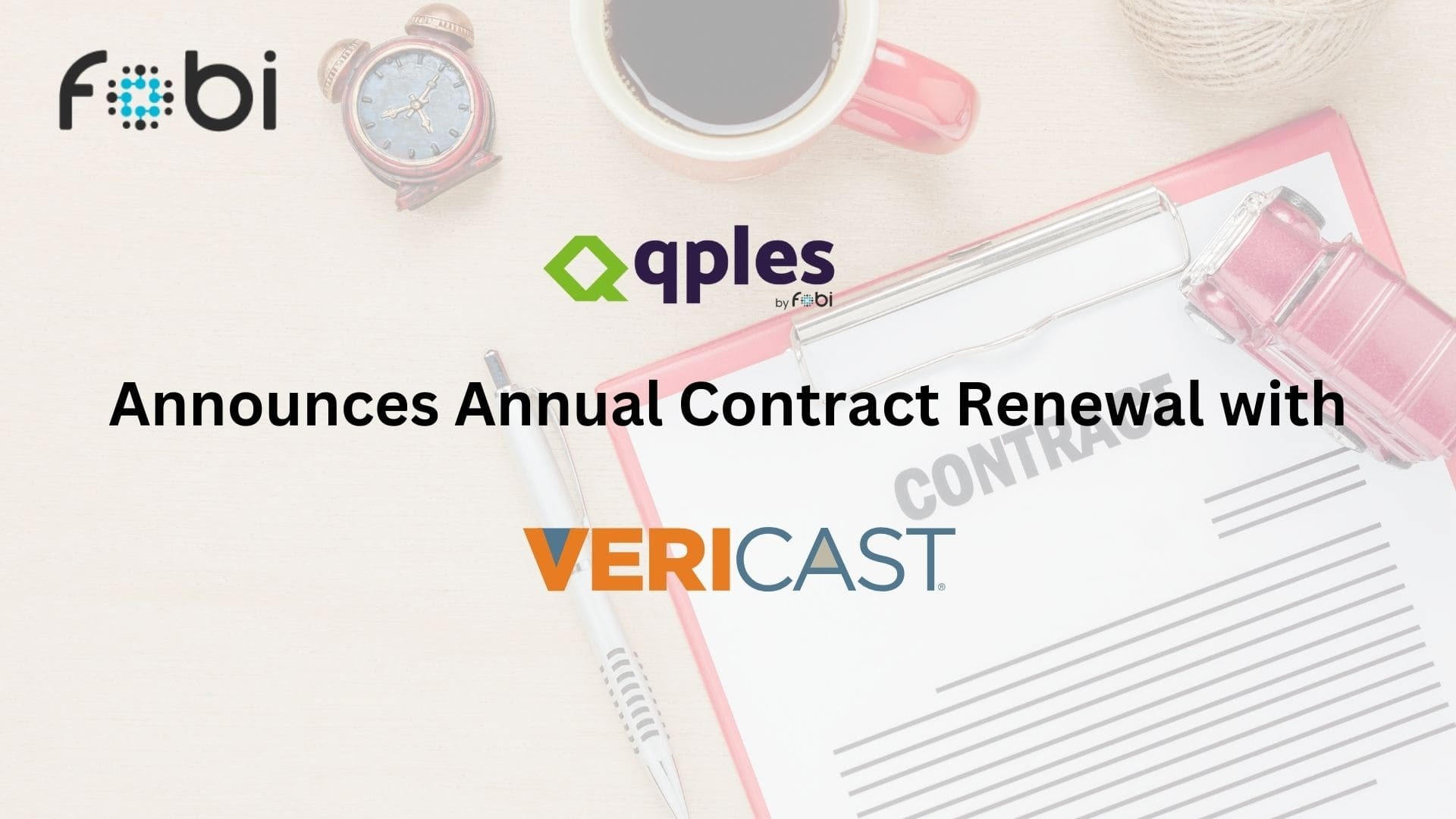 Qples by Fobi Announces Annual Contract Renewal with Marketing Solutions Leader Vericast