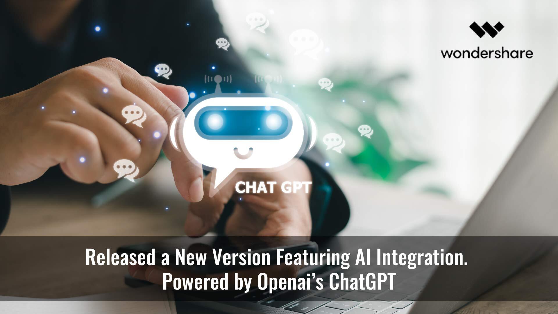 New ChatGPT integration with OpenAI in Wondershare Mockitt introduces a novel way of prototyping