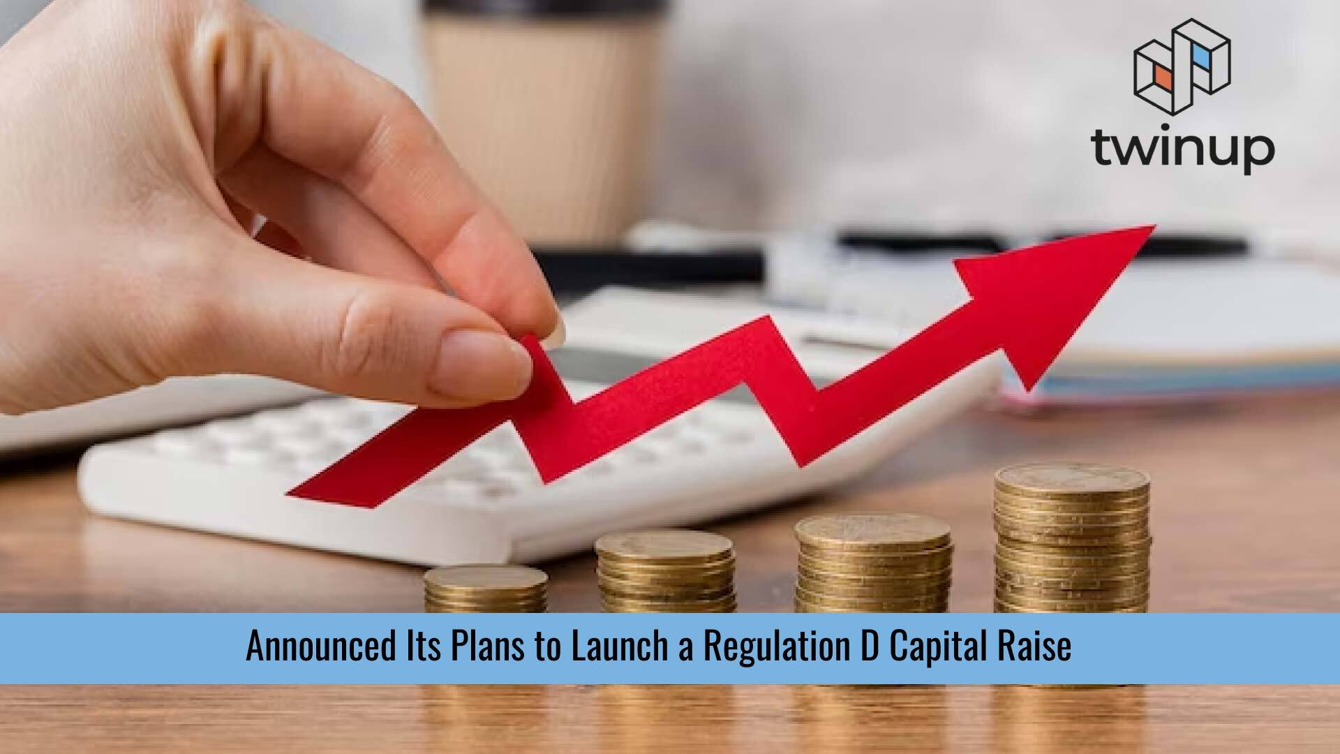 TwinUp Makes Plans for Reg D Capital Raise