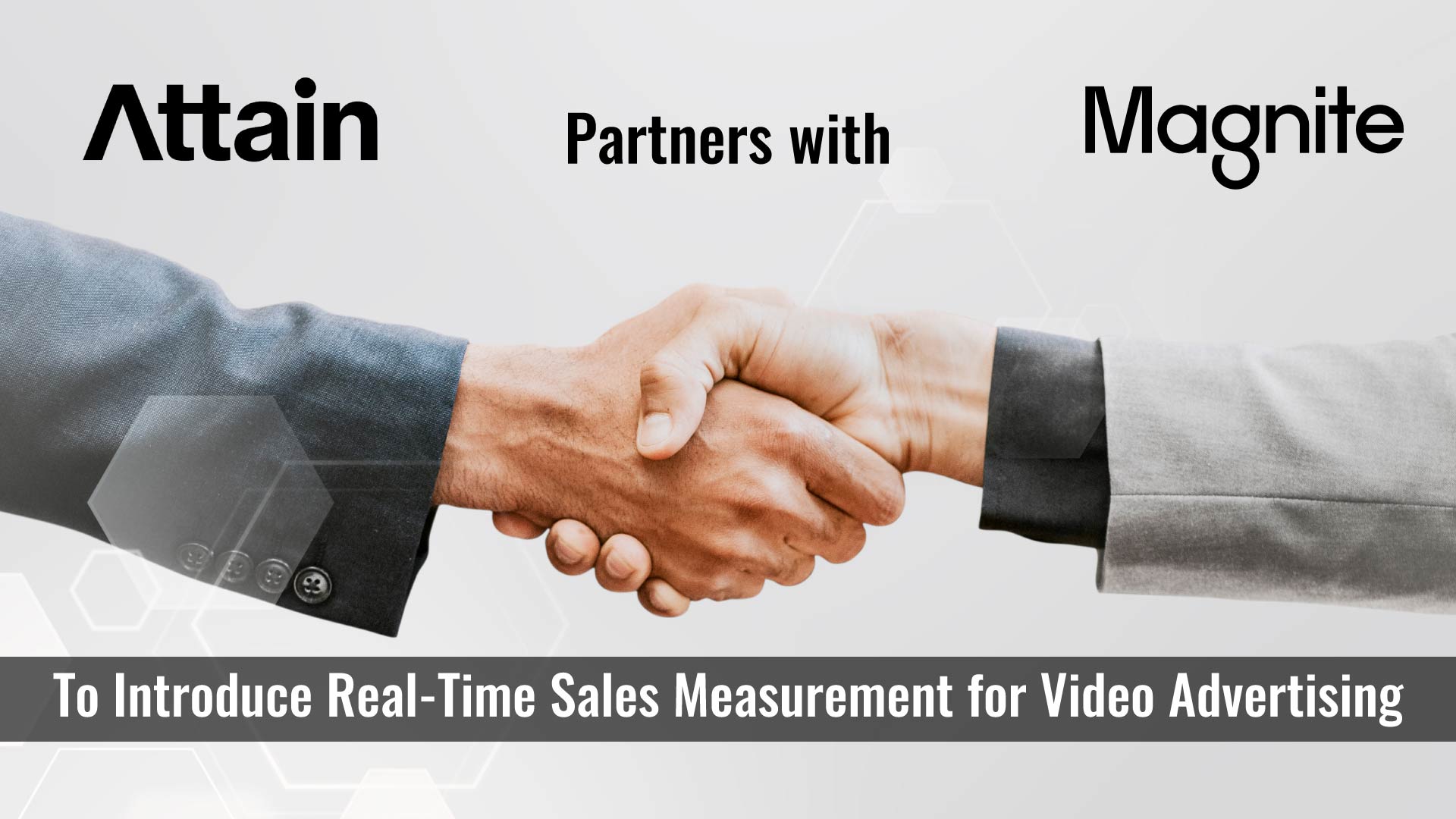 Attain Partners with Magnite to Introduce Real-Time Sales Measurement for Video Advertising Attain black logo