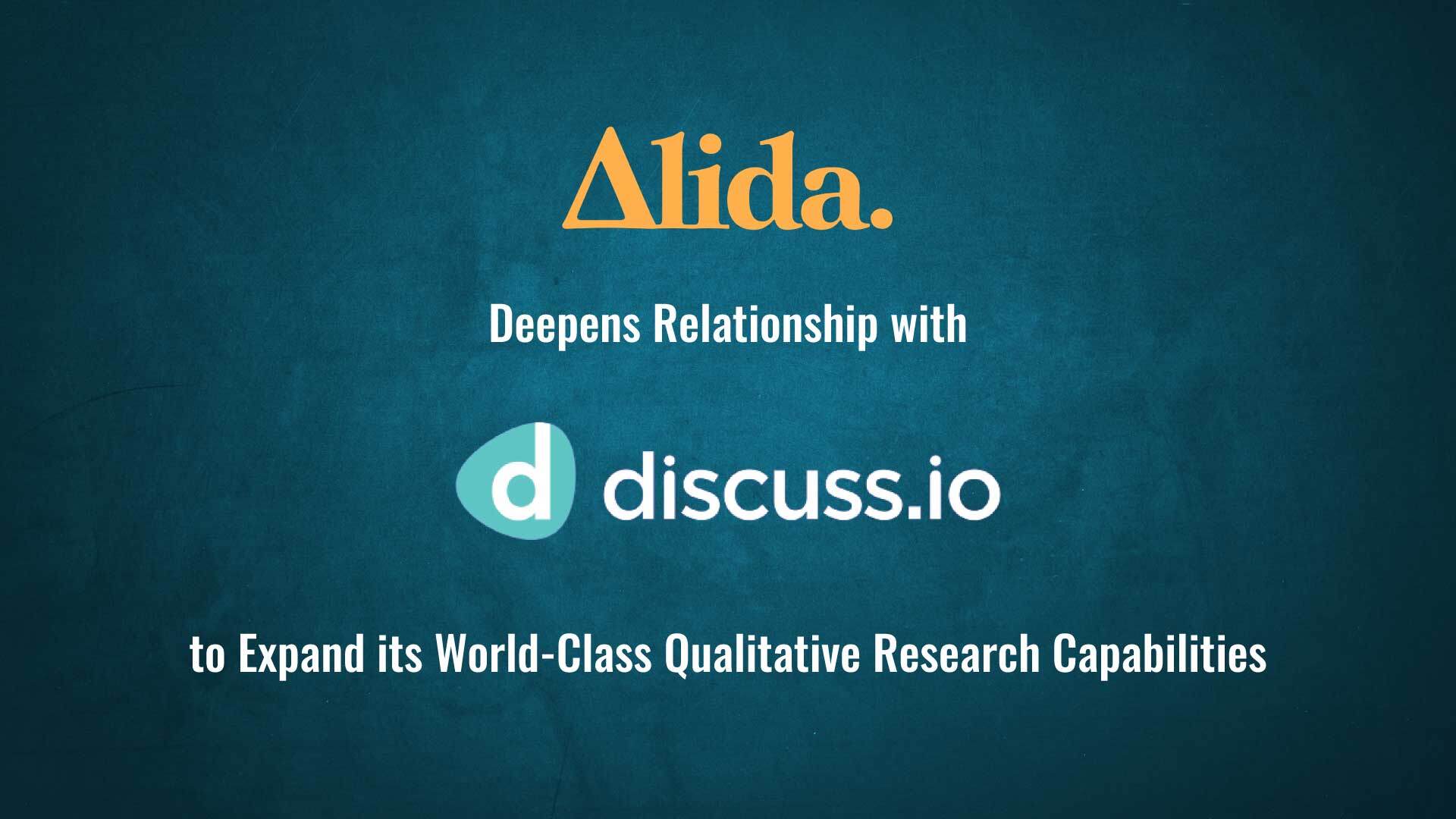 Alida Deepens Relationship with Discuss to Expand its World-Class Qualitative Research Capabilities