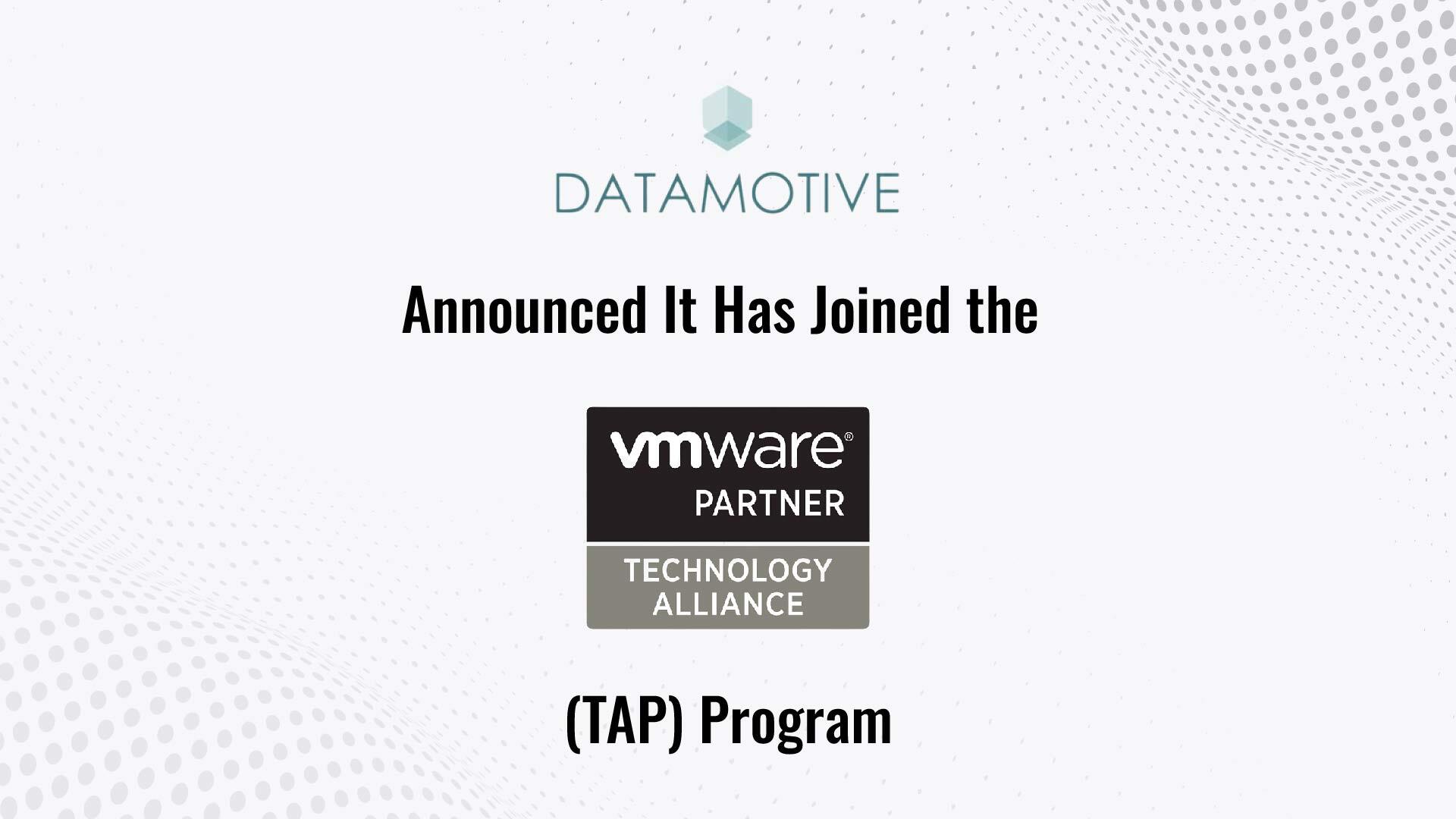 Datamotive Joins the VMware Technology Alliance Partner Program
