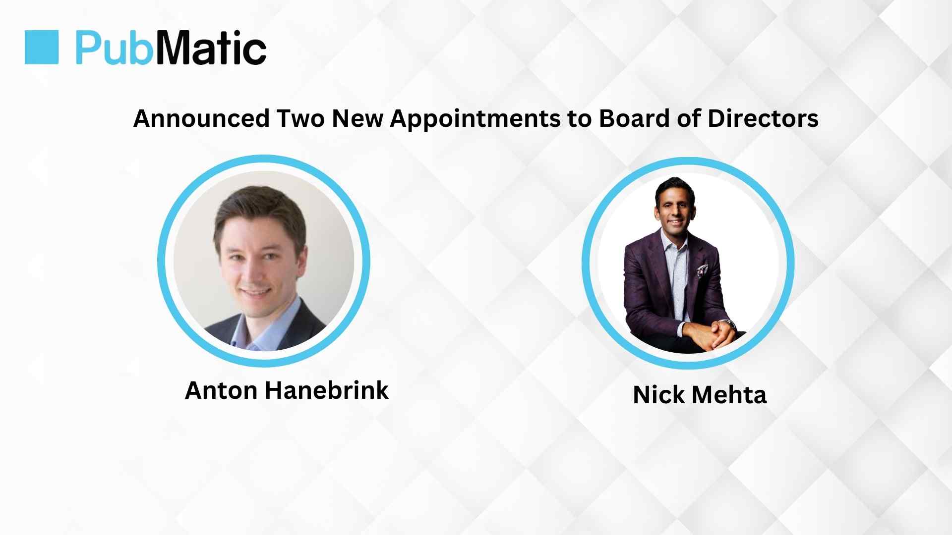 PubMatic Announces Appointment of Two New Independent Directors