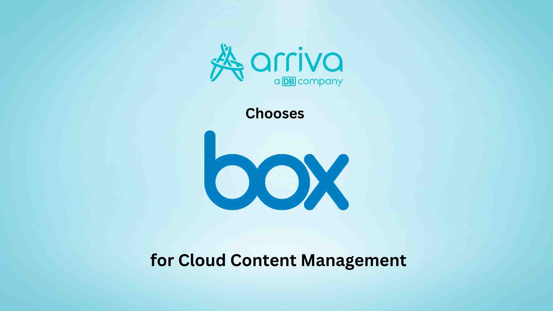 Arriva Chooses Box for Cloud Content Management