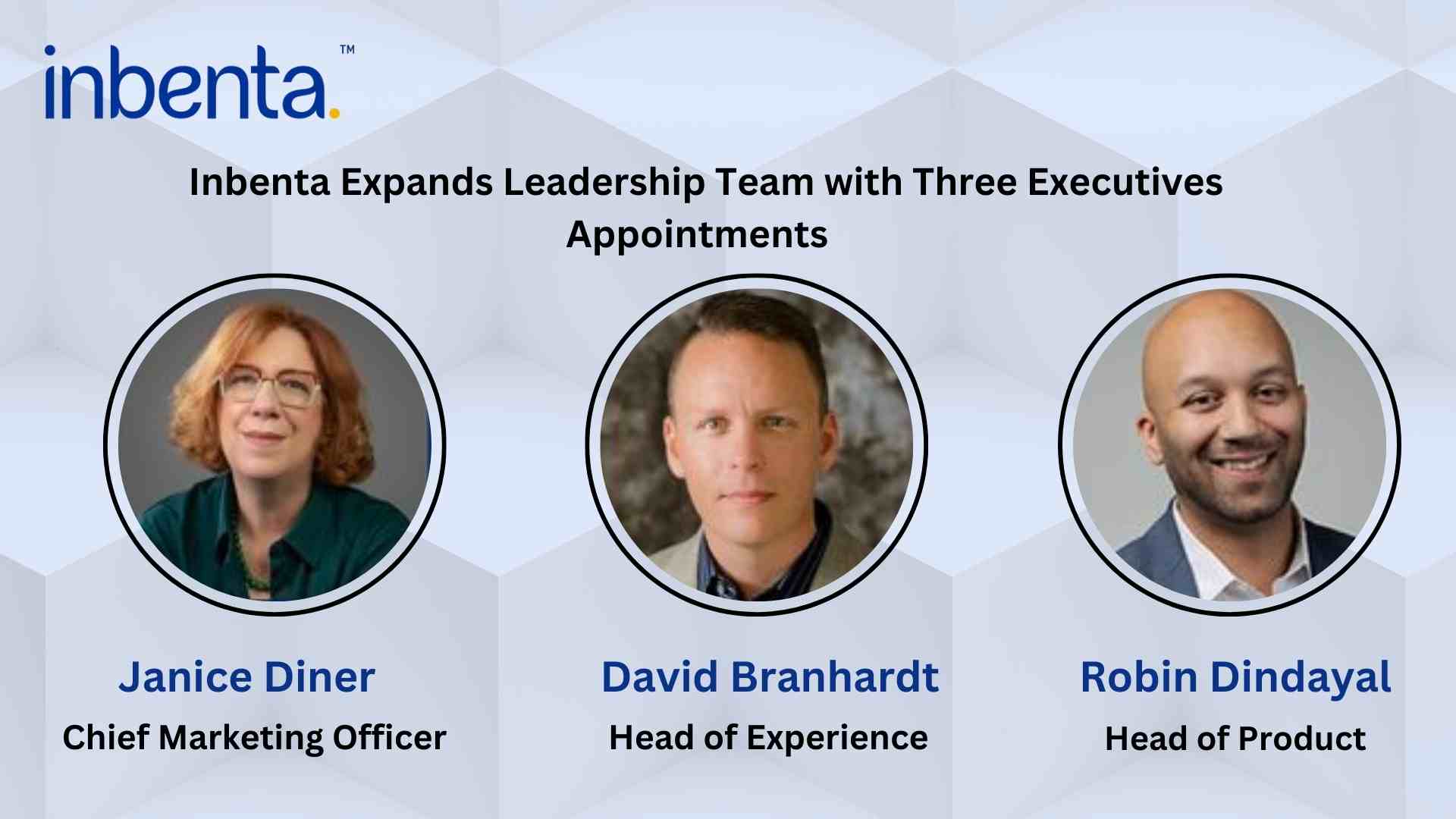 Inbenta Expands Leadership Team with Three Executive Appointments
