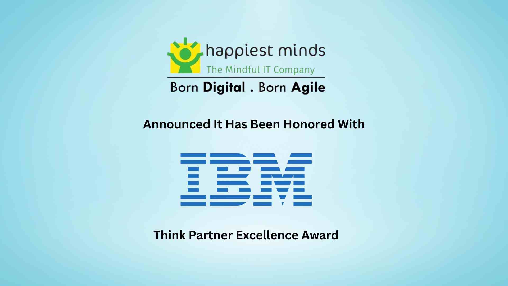 Happiest Minds conferred 'Trailblazers of 2023' at the APAC IBM Partner Plus Awards