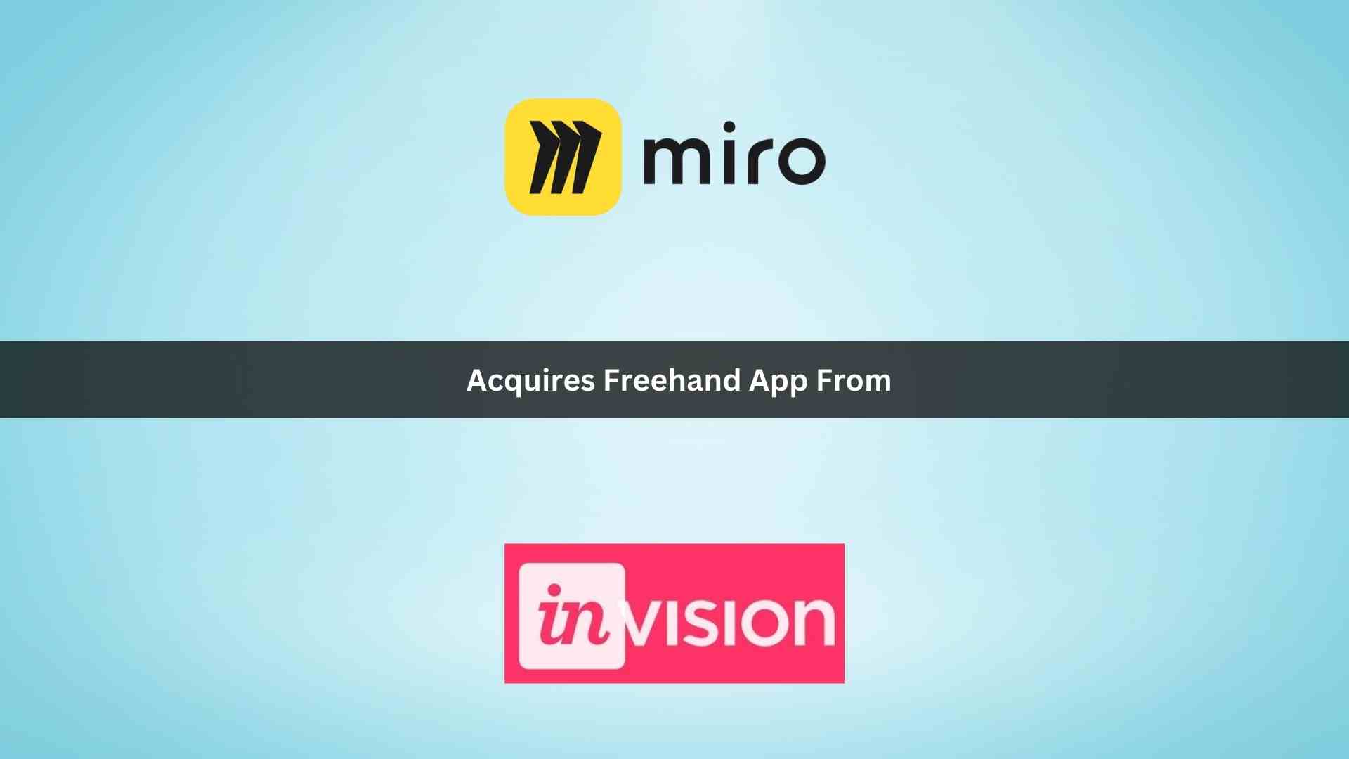 MIRO ACQUIRES FREEHAND APP FROM INVISION