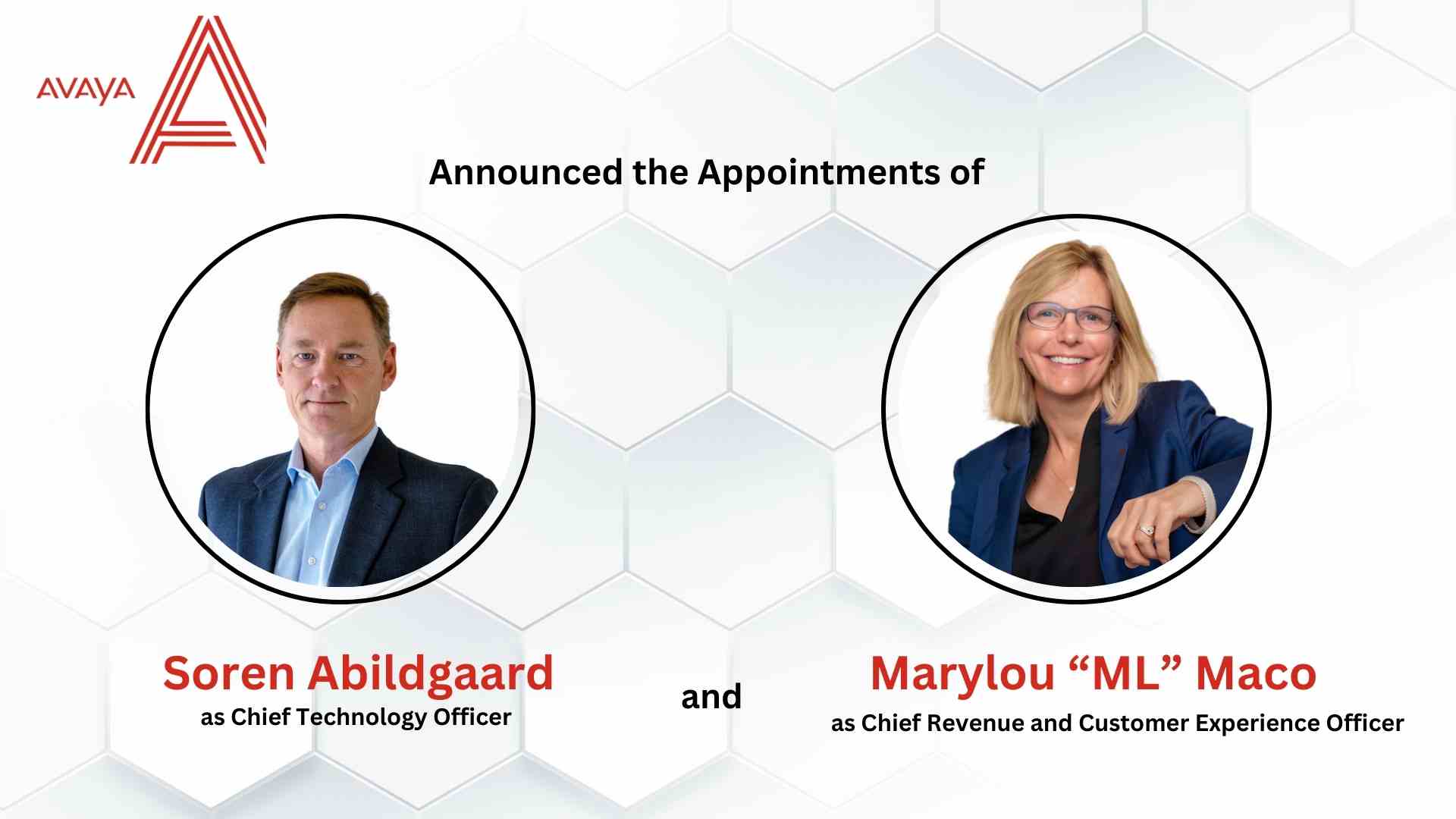 Global CX Leader Avaya Further Strengthens C-Suite as the Company Accelerates Innovation