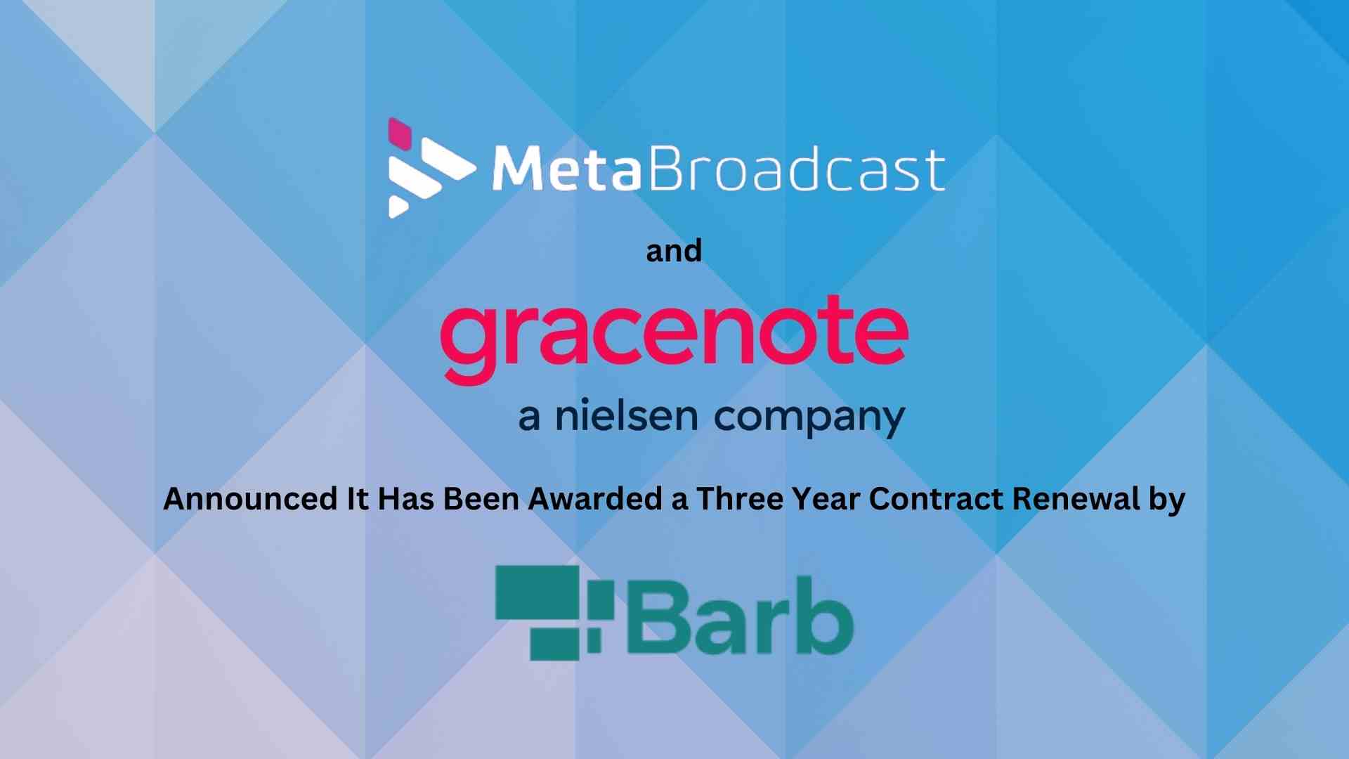 Barb Taps MetaBroadcast and Nielsen's Gracenote to Optimize TV Audience Measurement in UK