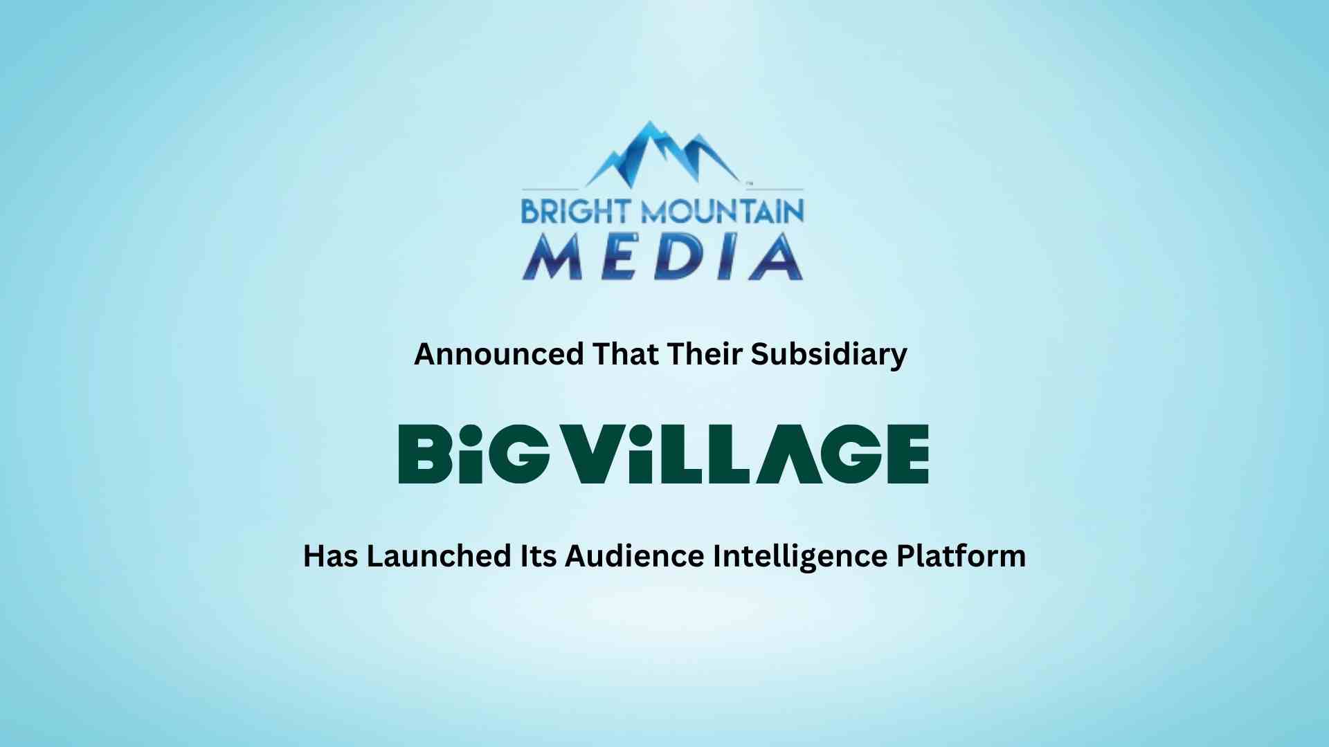 Big Village Launches Audience Intelligence Services: Revolutionizing Audience Strategy, Targeting, and Measurement