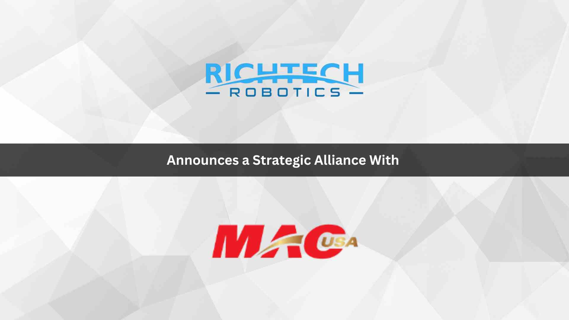 Richtech Robotics Forges Strategic Partnership with MAC USA, Revolutionizing Service Industry Dynamics