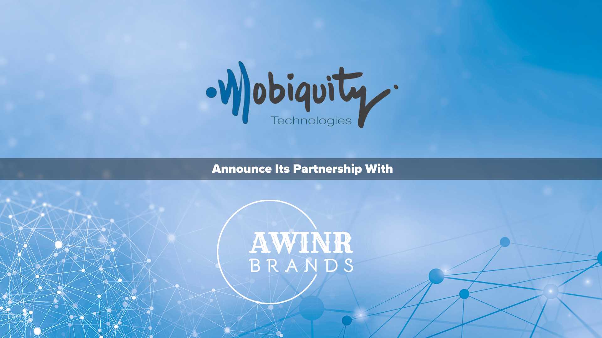 Mobiquity Technologies, Inc. Partners with AWINR Brands as Digital Marketing Platform Provider