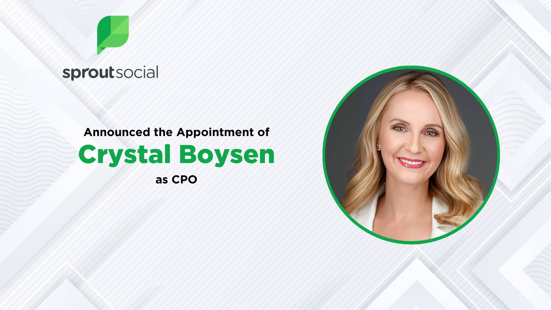 Sprout Social Names Crystal Boysen as Chief People Officer