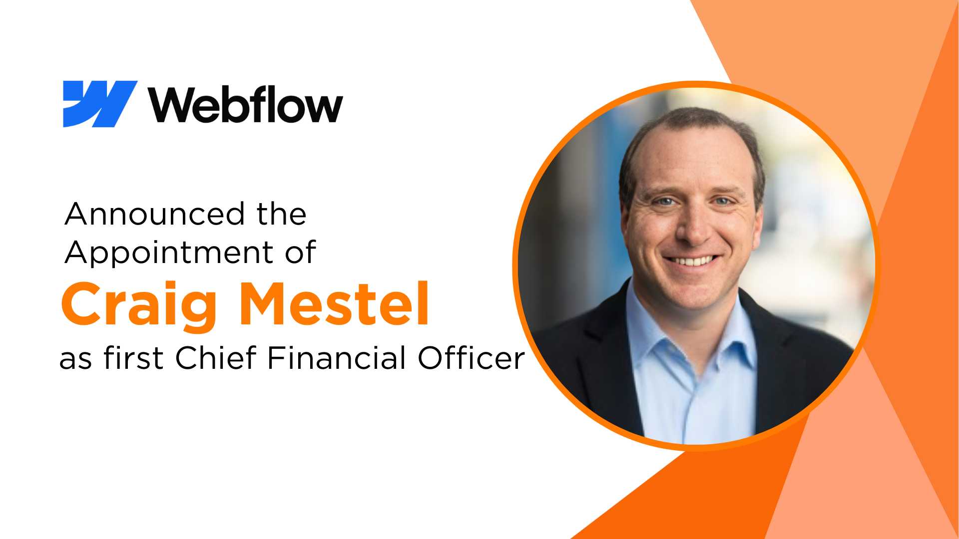 Webflow Appoints Craig Mestel as CFO, Expands Global Reach