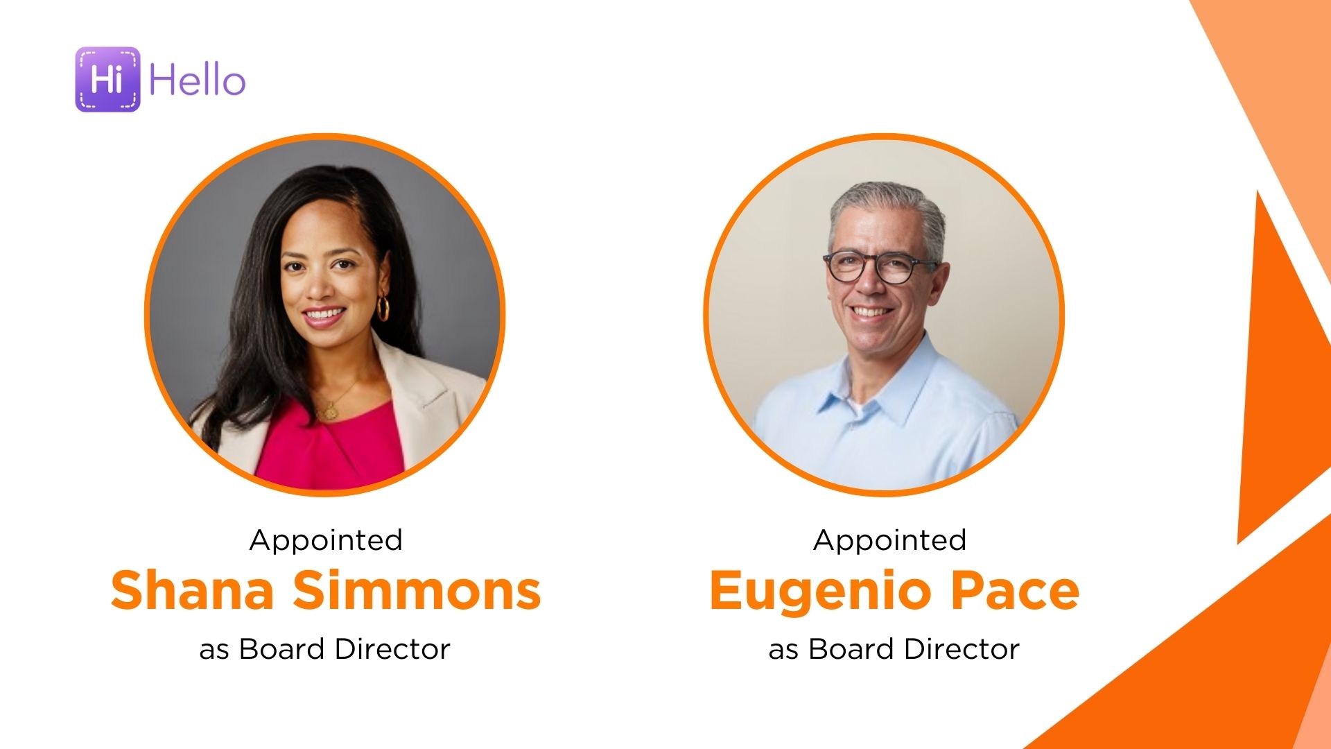 HiHello Appoints Shana Simmons and Eugenio Pace to Board of Directors