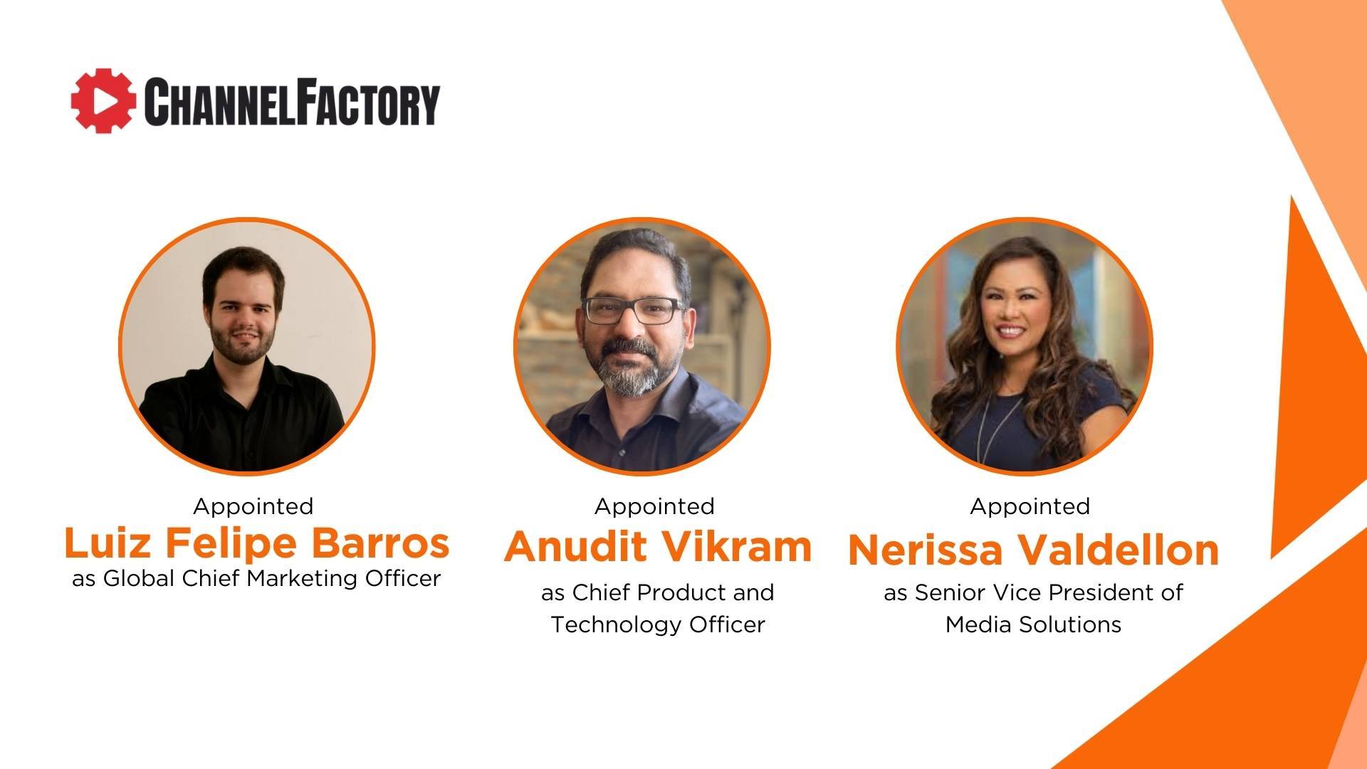 Channel Factory Expands Executive Team with Three Key Appointments