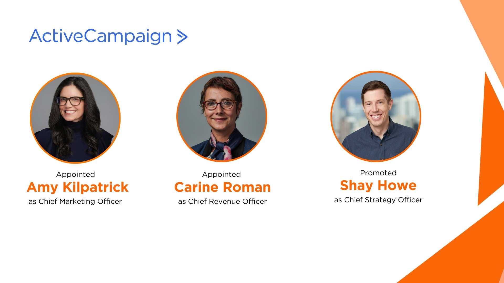 ActiveCampaign Appoints New CMO, CRO, and CSO to Drive Growth and Innovation
