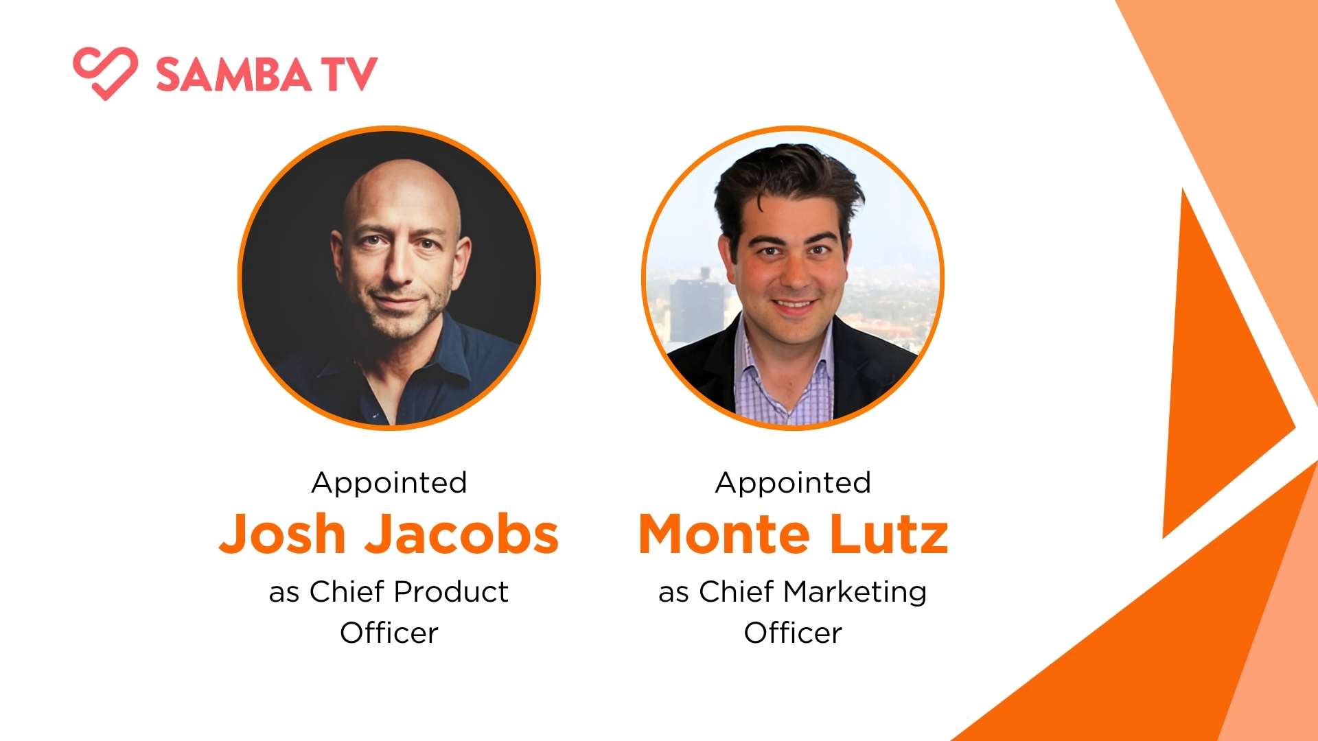 Samba TV Expands Leadership Team with Josh Jacobs and Monte Lutz