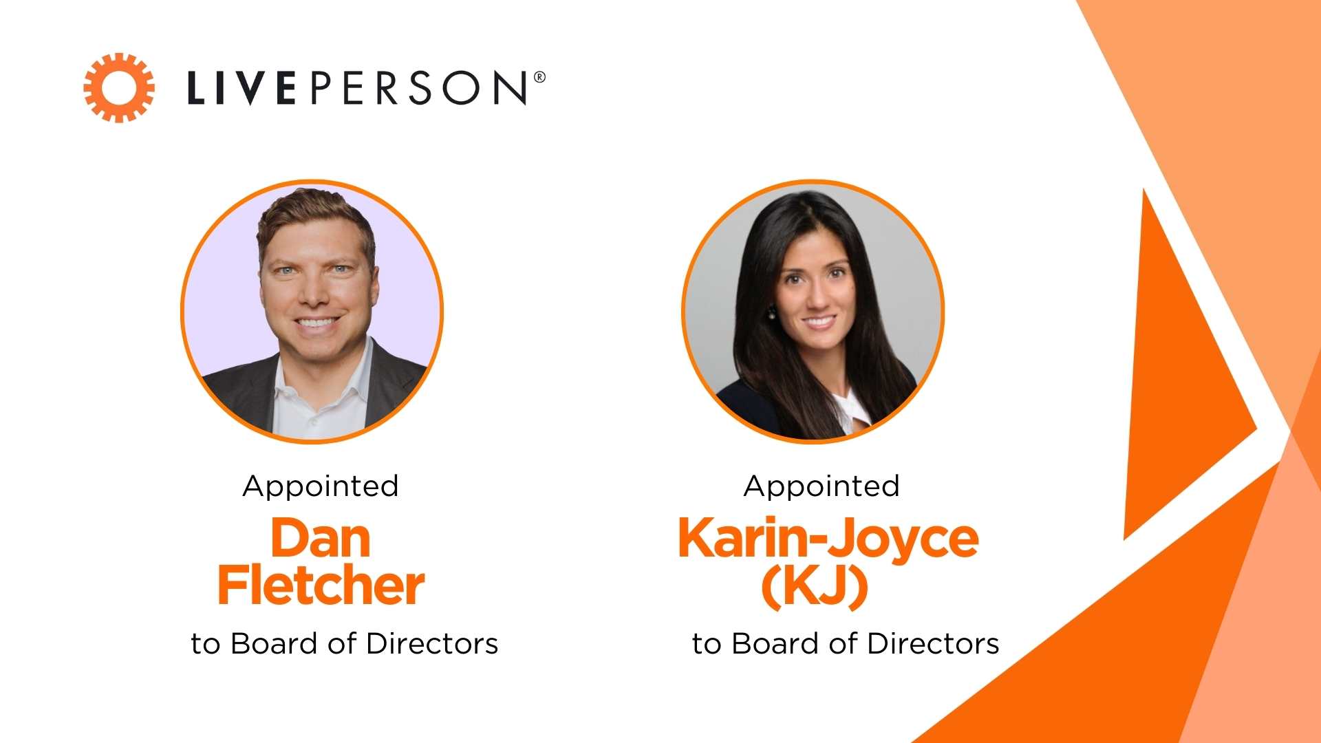 LivePerson Appoints Dan Fletcher and Karin-Joyce Tjon to Board of Directors