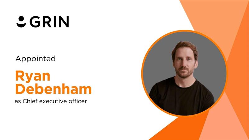 GRIN Names Ryan Debenham as CEO to Lead Innovation in Creator Economy