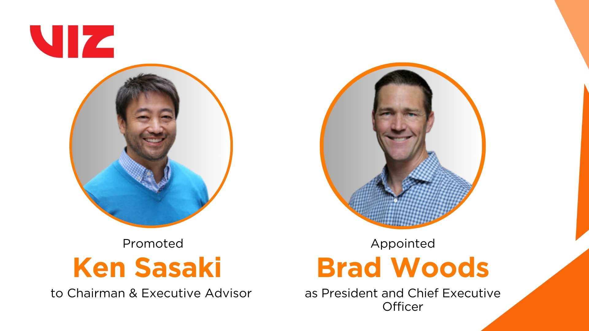 VIZ Media Announces Leadership Transition as Ken Sasaki Moves to Chairman & Executive Advisor and Brad Woods Appointed CEO