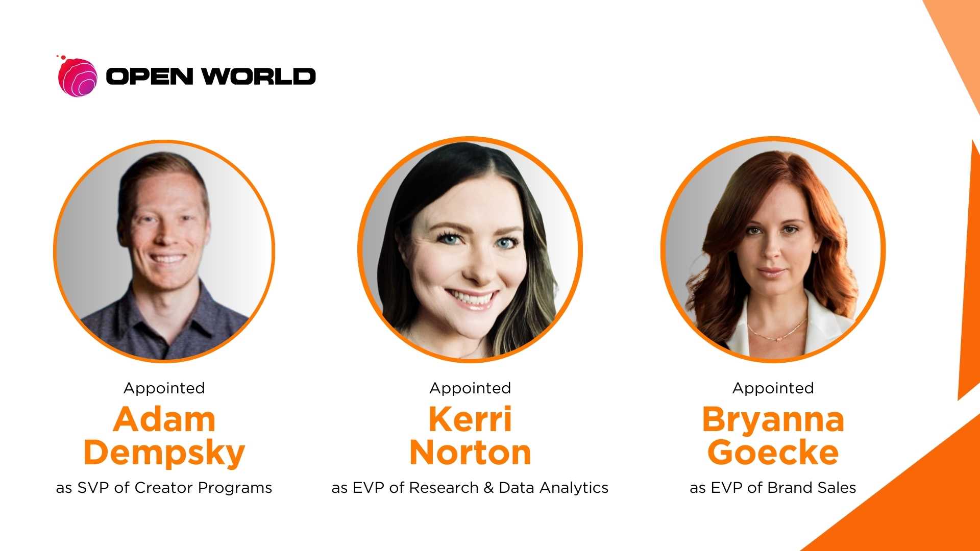Open World Expands Leadership to Drive Growth Across Gaming and Brand Strategy