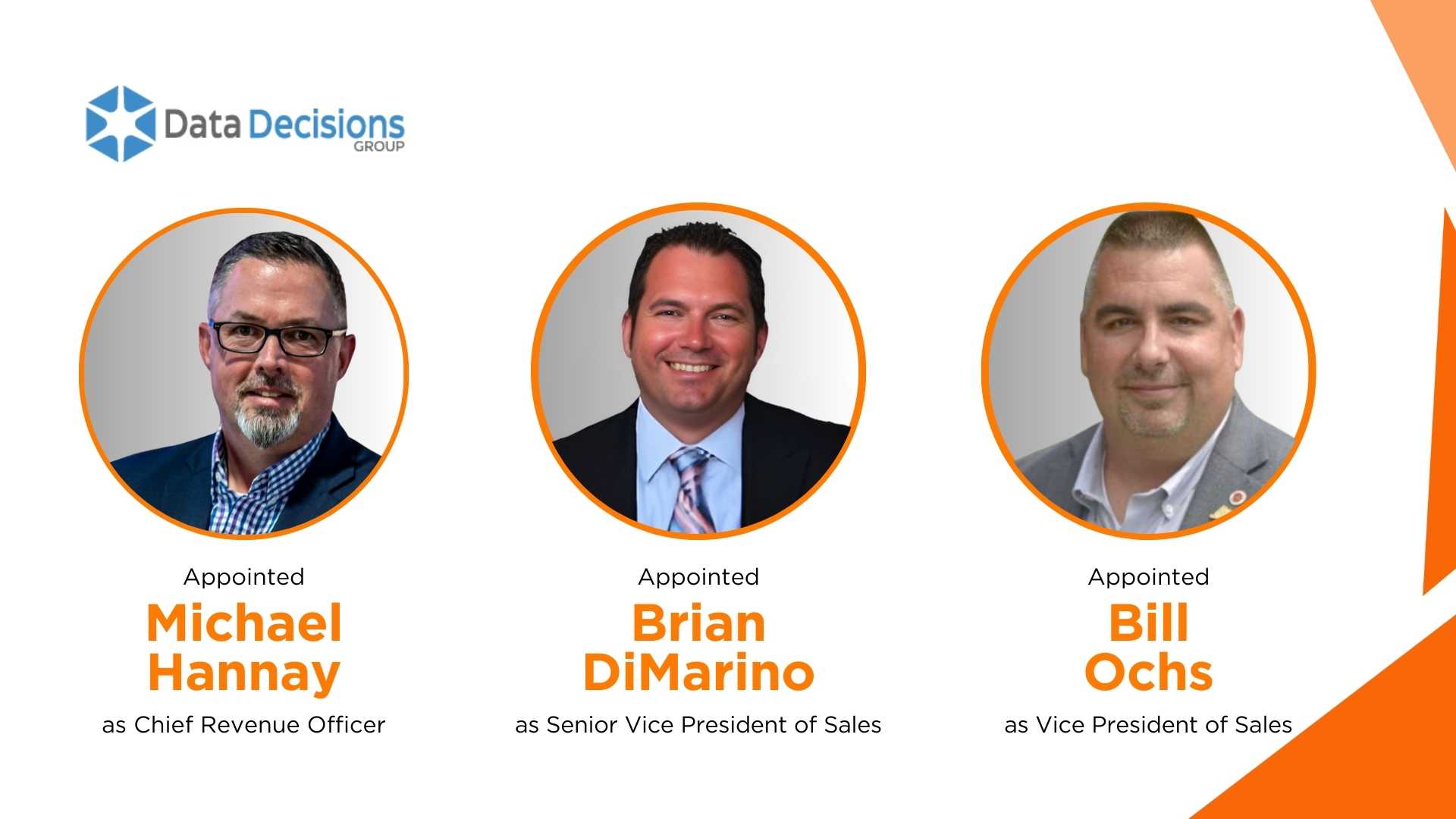 Data Decisions Group Expands Executive Leadership with New Appointments in Revenue and Sales