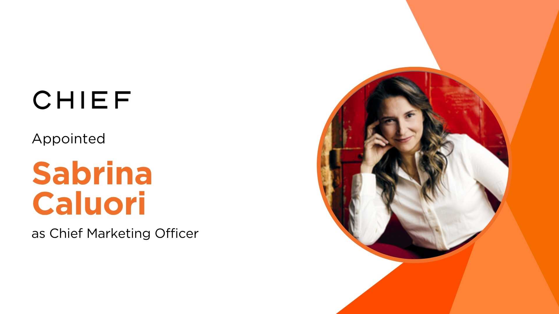 Chief Appoints Sabrina Caluori as CMO to Lead Brand Growth