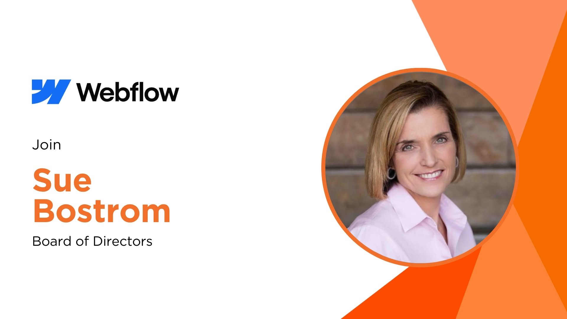 Sue Bostrom Joins Webflow Board to Guide Enterprise Growth