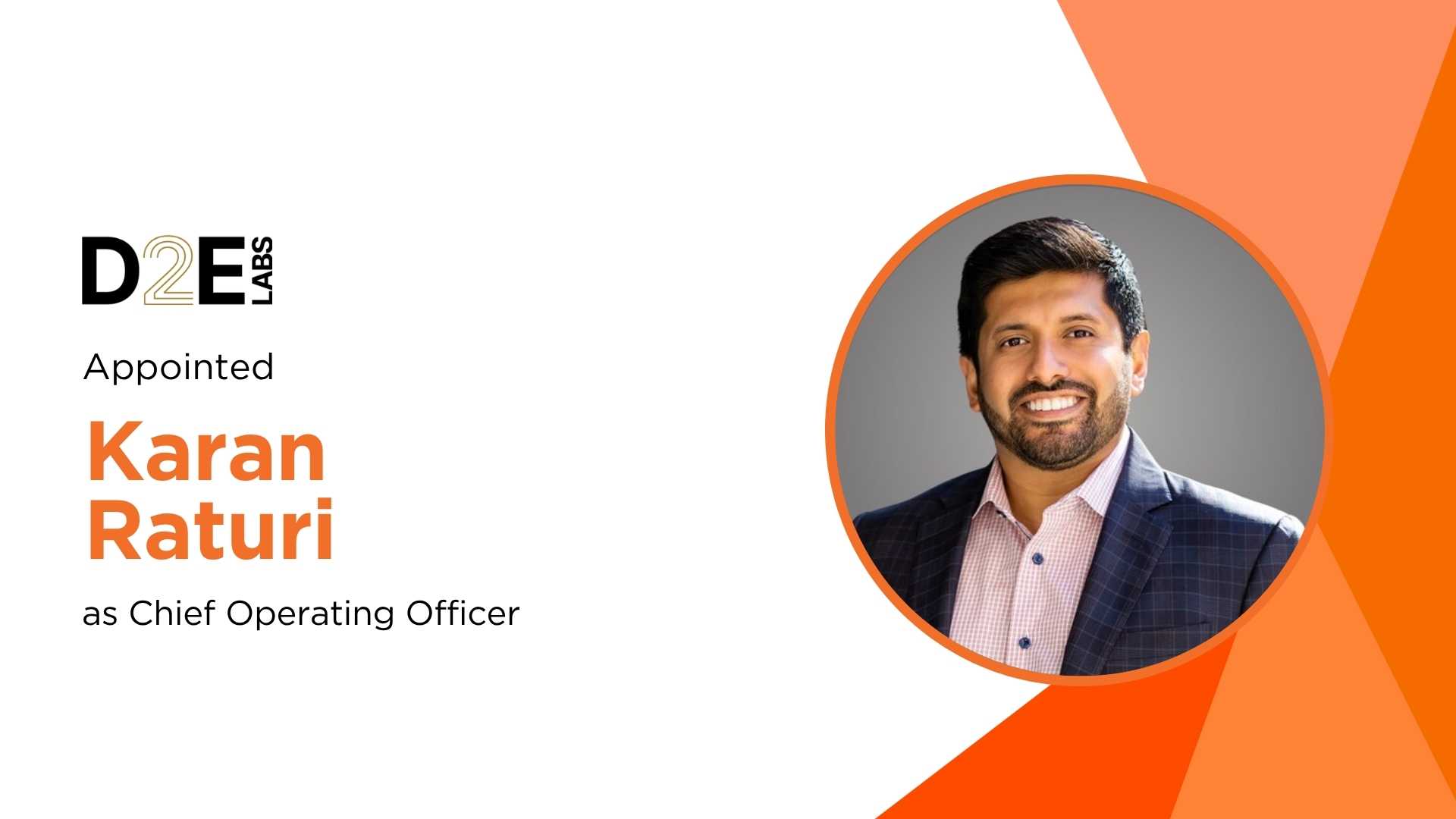 D2E Labs Names Karan Raturi COO to Scale Marketplace Growth Engines