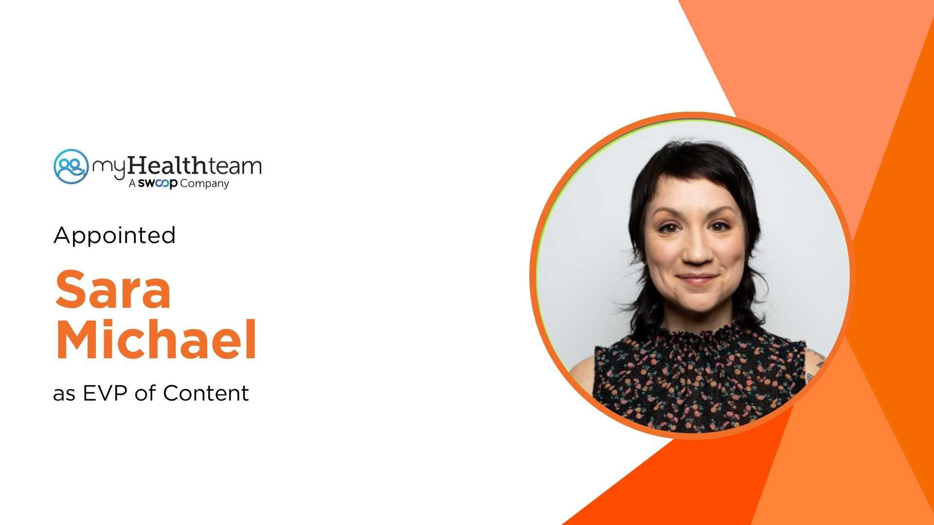 Swoop Names Former Verywell Editor Sara Michael as EVP of Content at MyHealthTeam