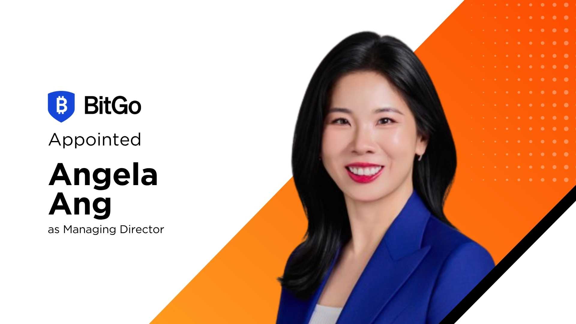 BitGo Taps Former Singapore Regulator Angela Ang to Lead APAC Expansion Amid Institutional Crypto Growth