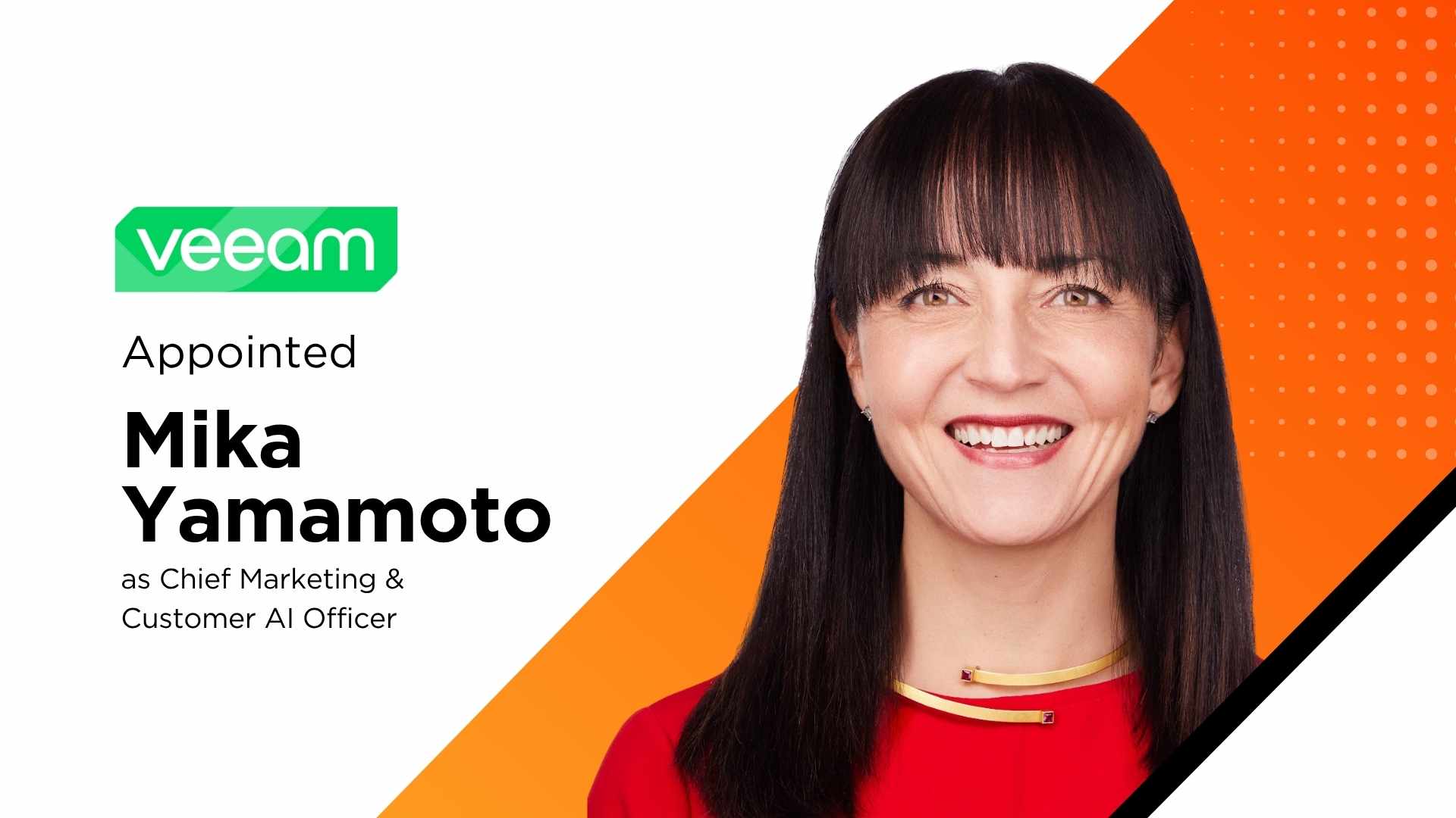 Veeam Appoints Mika Yamamoto as Chief Marketing and Customer AI Officer