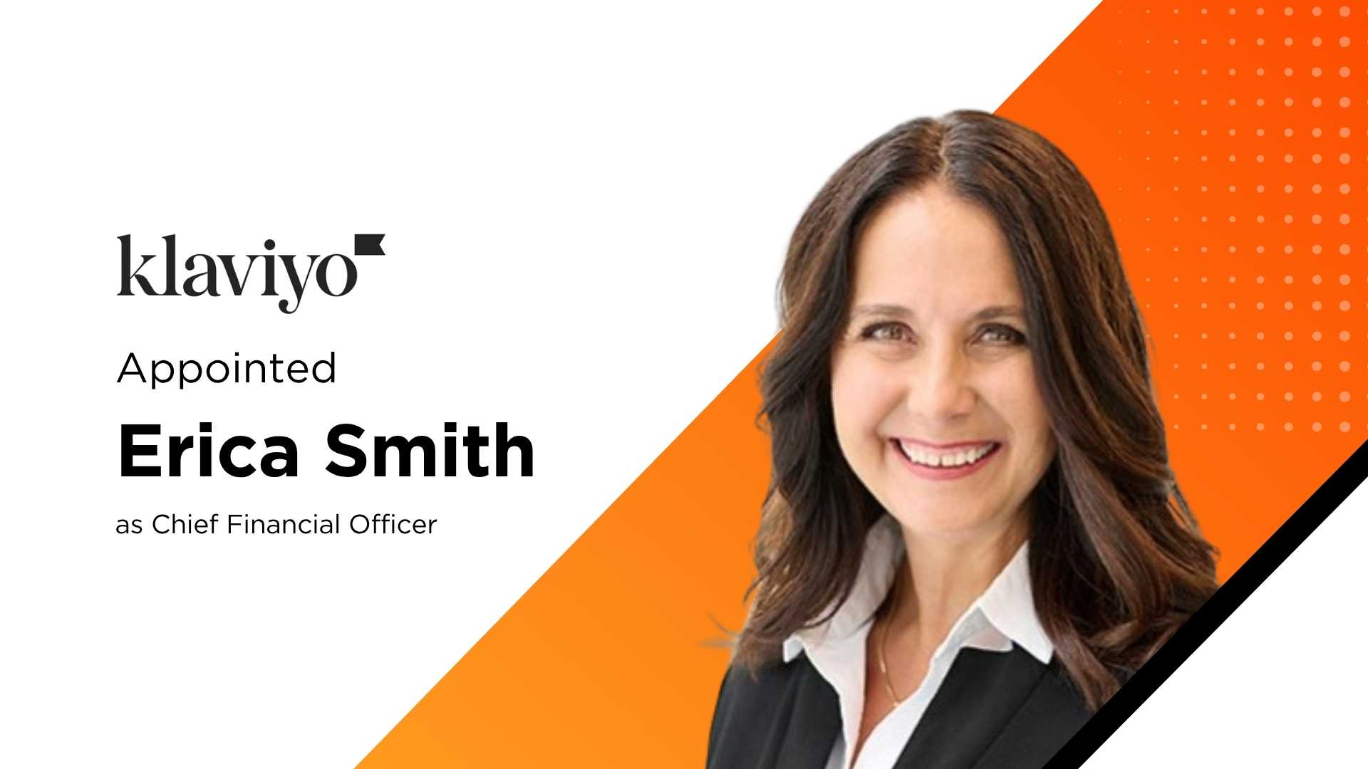 Klaviyo Names Erica Smith CFO to Support Global AI CRM Growth